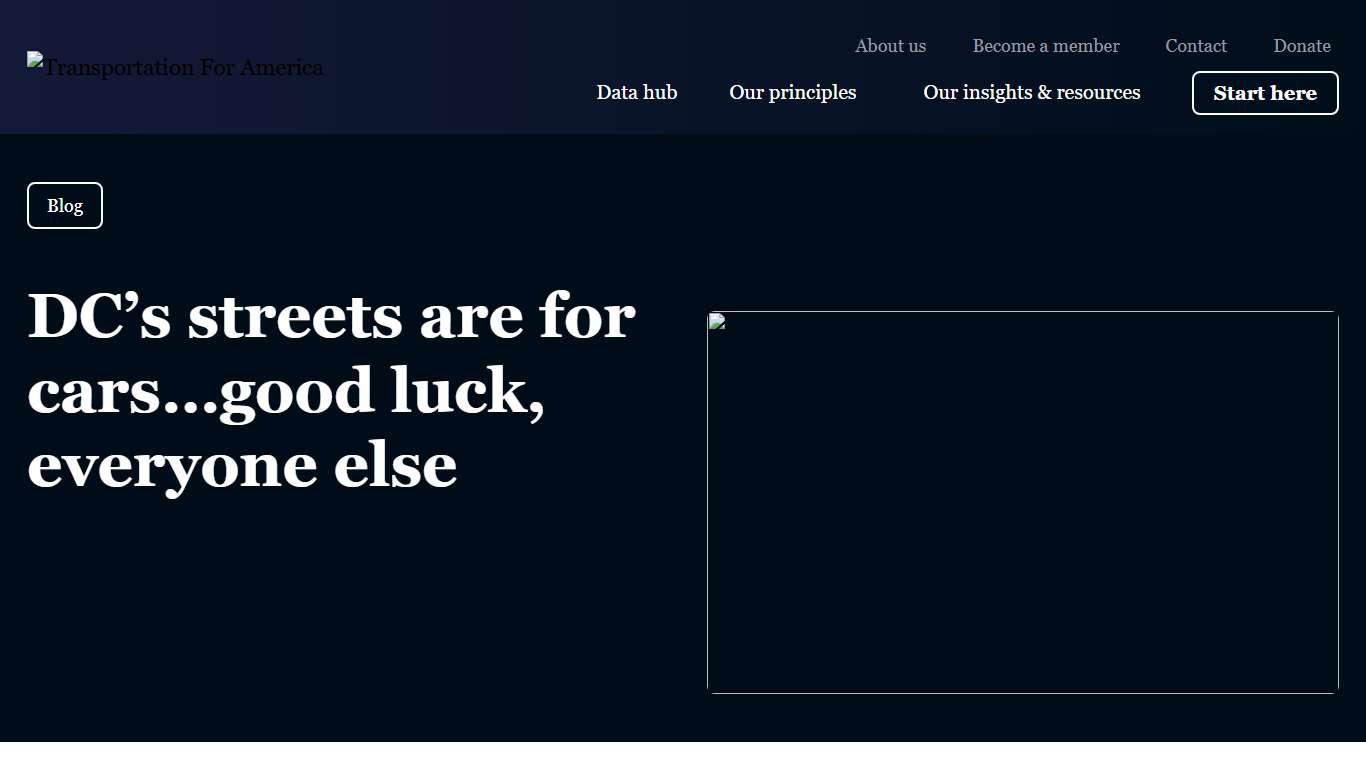 DC’s streets are for cars…good luck, everyone else - Transportation For America